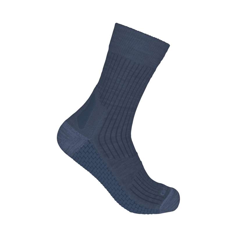 Carhartt  Navy Heather Women's Carhartt Force® Grid Midweight Merino Wool Blend Short Crew Sock