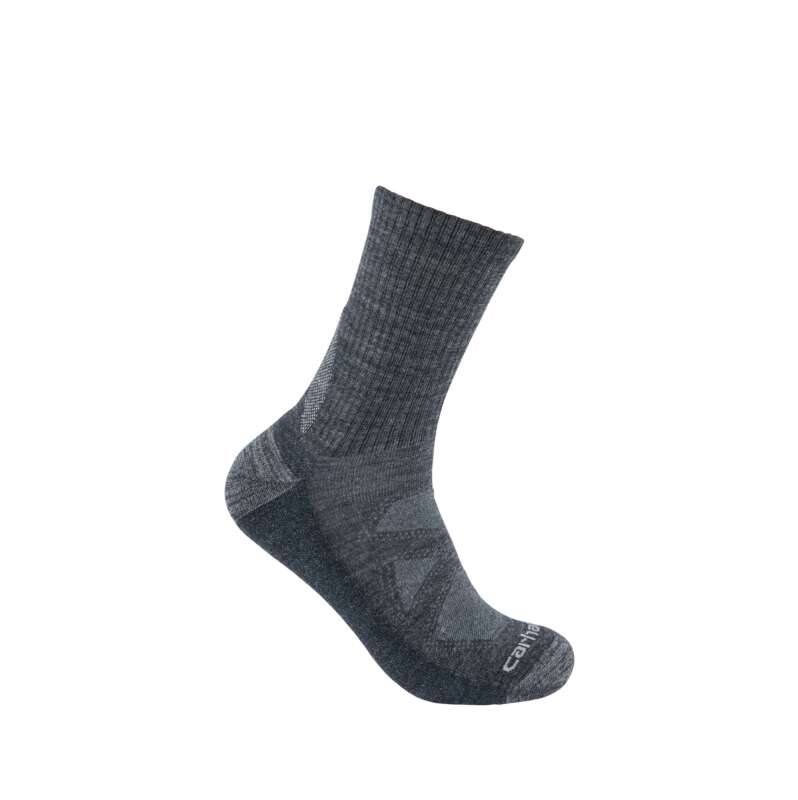 Carhartt  Carbon Heather Midweight Merino Wool Blend Short Crew Sock