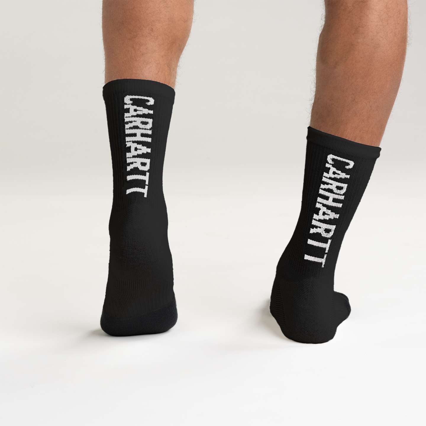 Носки Force® для мужчин, средней высоты, с логотипом, 3 шт. — Carhartt, цвет: Чёрный — фото 3