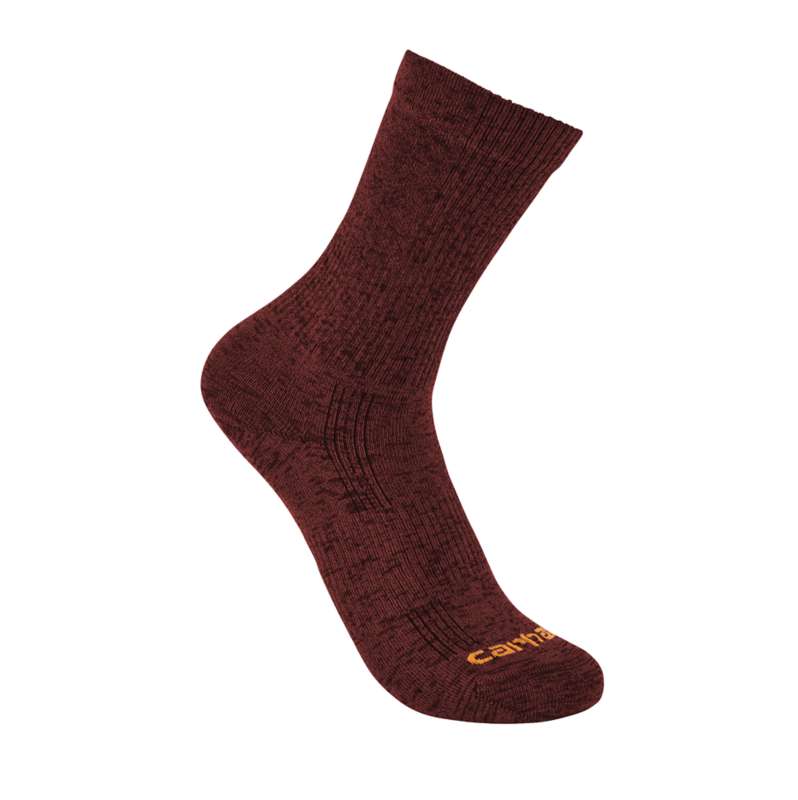 Carhartt  Bordeaux Women's Lightweight Durable Nylon-Synthetic Blend
Short Crew Sock