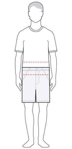 measure men's shorts