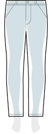 measurements women's loose fit pants
