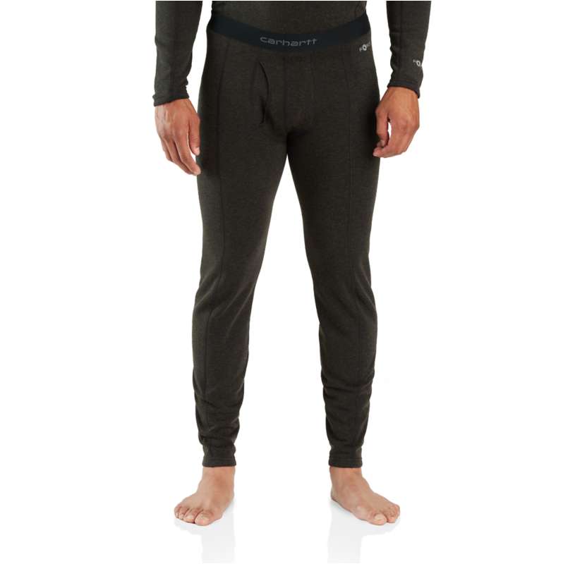 Carhartt Men's Base Layer Pants 2XL Tall Midweight Waffle Black