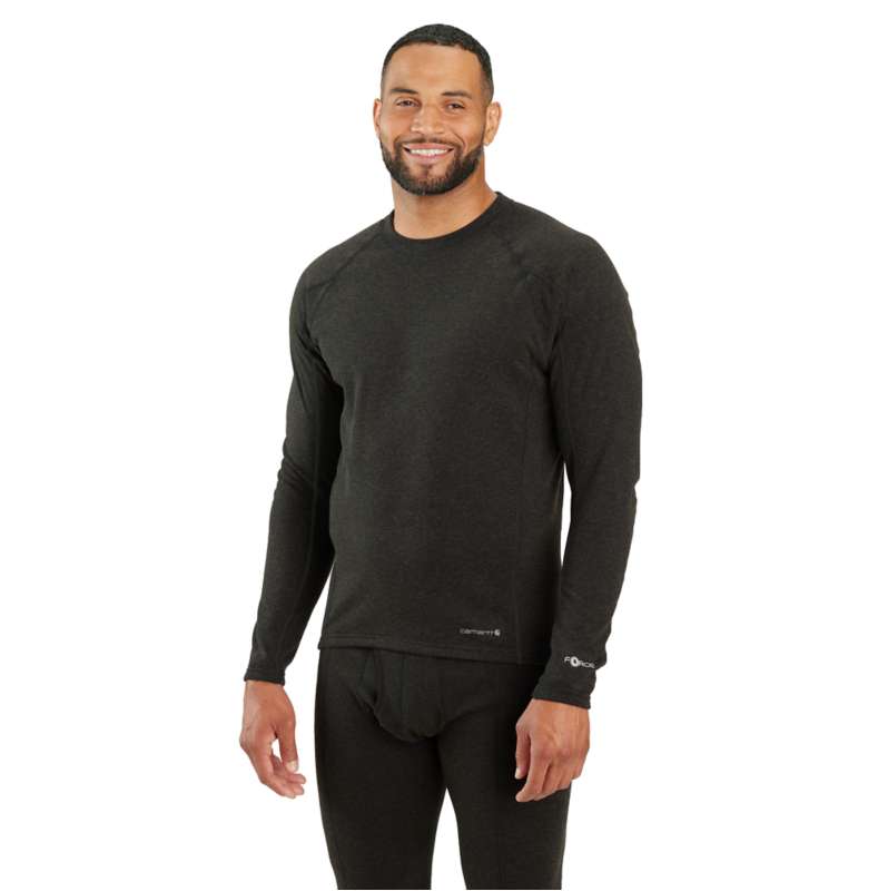 Men's Base Layer Thermal Shirt - Carhartt Force® - Heavyweight - Synthetic  Wool-Blend Fleece, Winter Layering Clothing Essentials