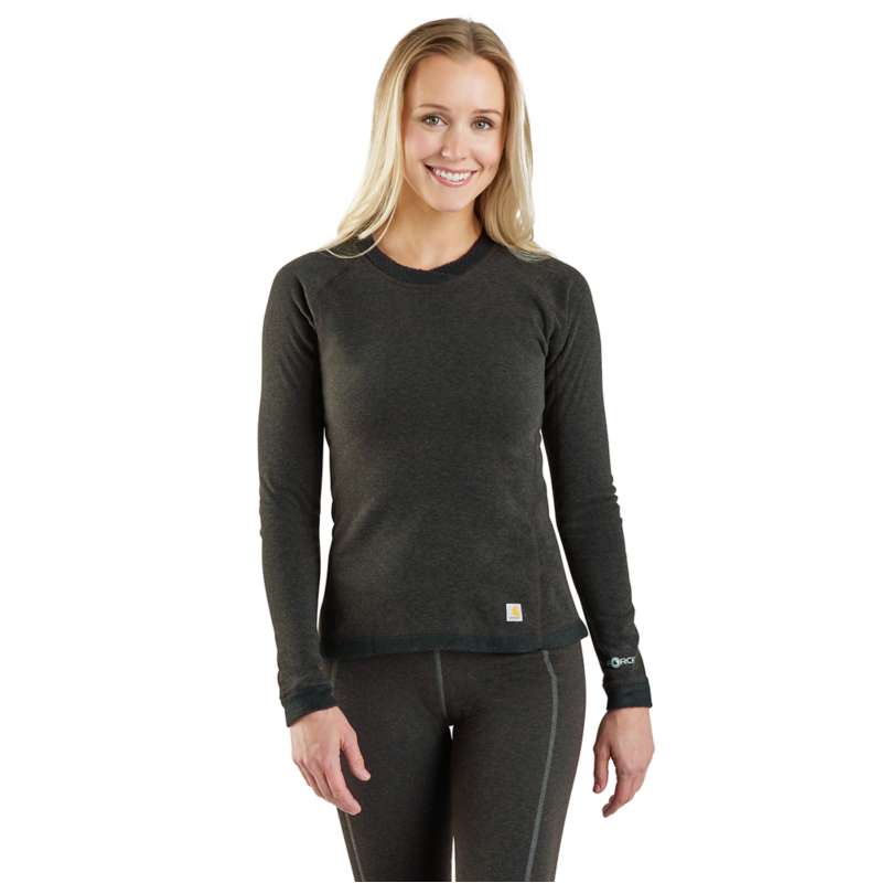 Women's Carhartt Force® Heavyweight Synthetic Wool-Blend Fleece Base Layer  Crewneck Top