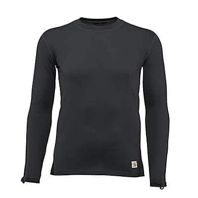 Carhartt Men's Black Men's Base Layer Thermal Shirt - Force® - Lightweight - Stretch Grid