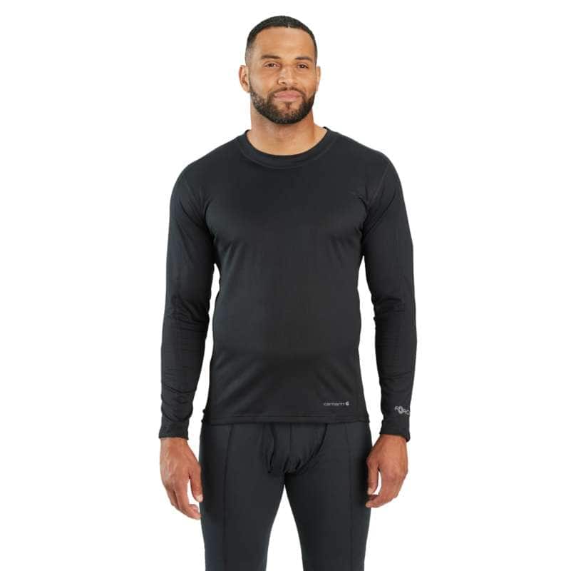 Midweight Stretch Cotton Rib Base Layer Crewneck