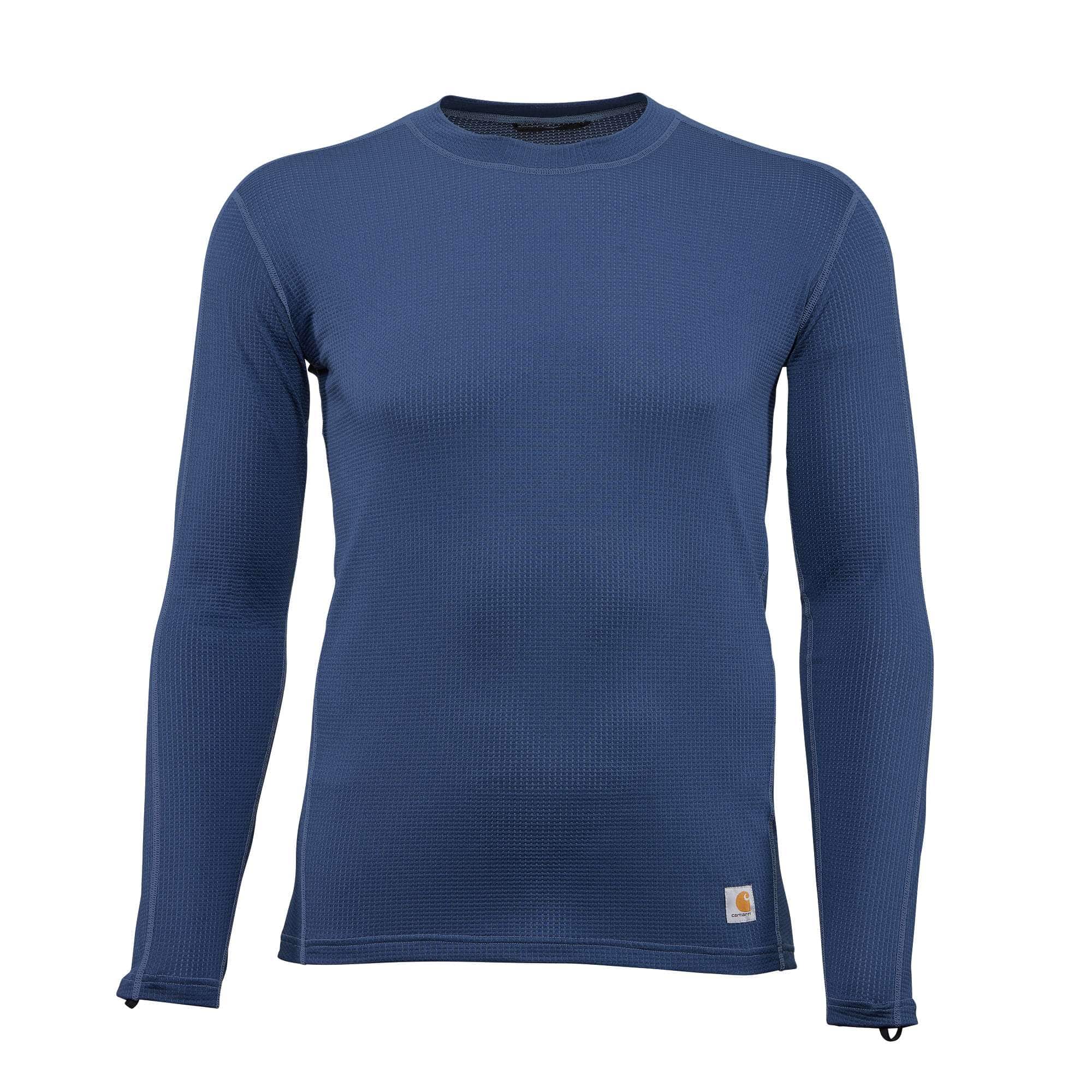 Men's Solid Color Long Sleeve Thermal Shirts Lightweight Thermal Underwear  Tops