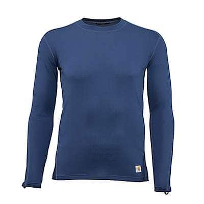 Carhartt Men's Dark Blue Men's Base Layer Thermal Shirt - Force® - Lightweight - Stretch Grid