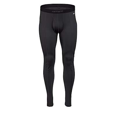 Carhartt Men's Black Men's Base Layer Thermal Pants - Force® - Lightweight - Stretch Grid