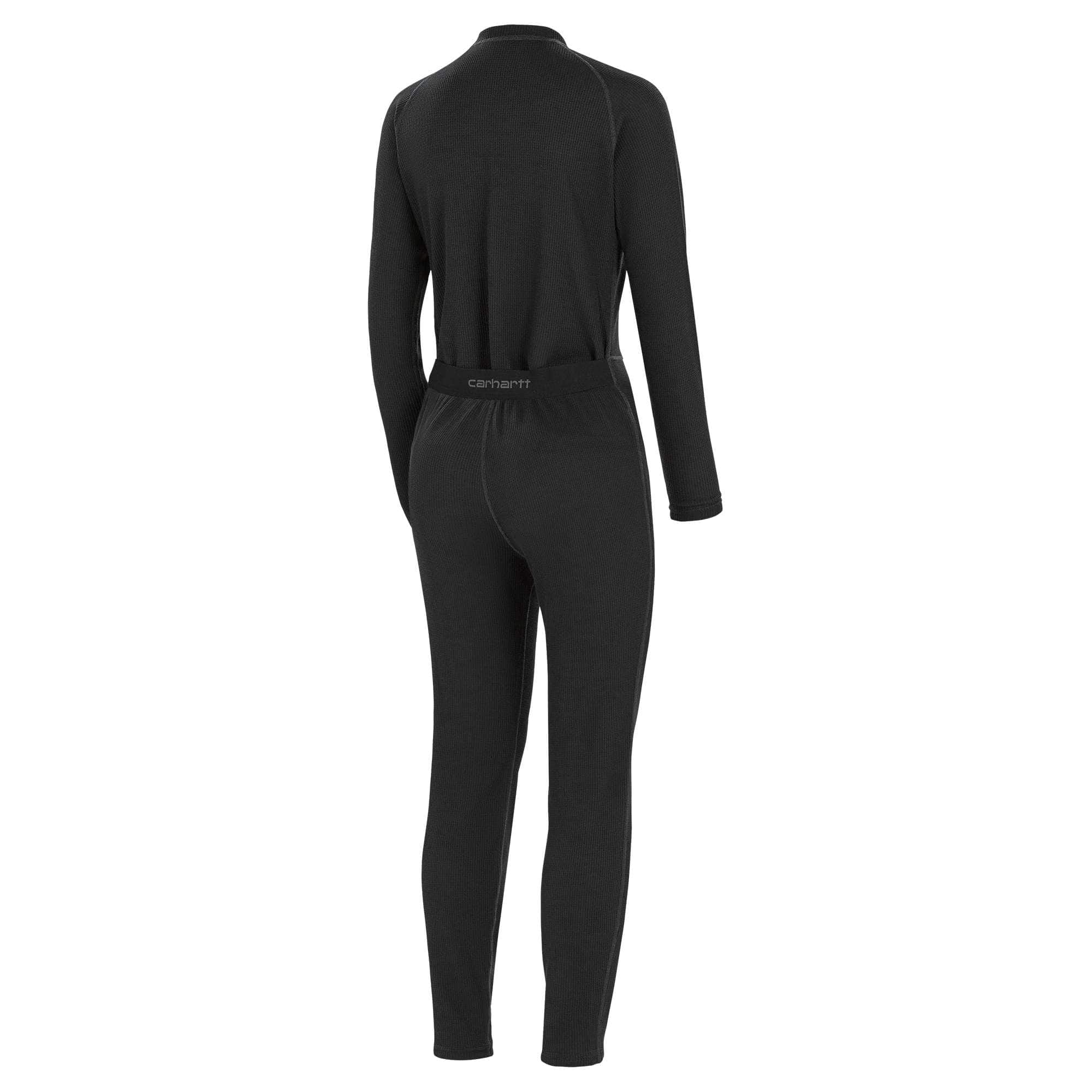 Additional thumbnail 2 of Women's Midweight Cotton Blend Waffle Zip Front Union Suit