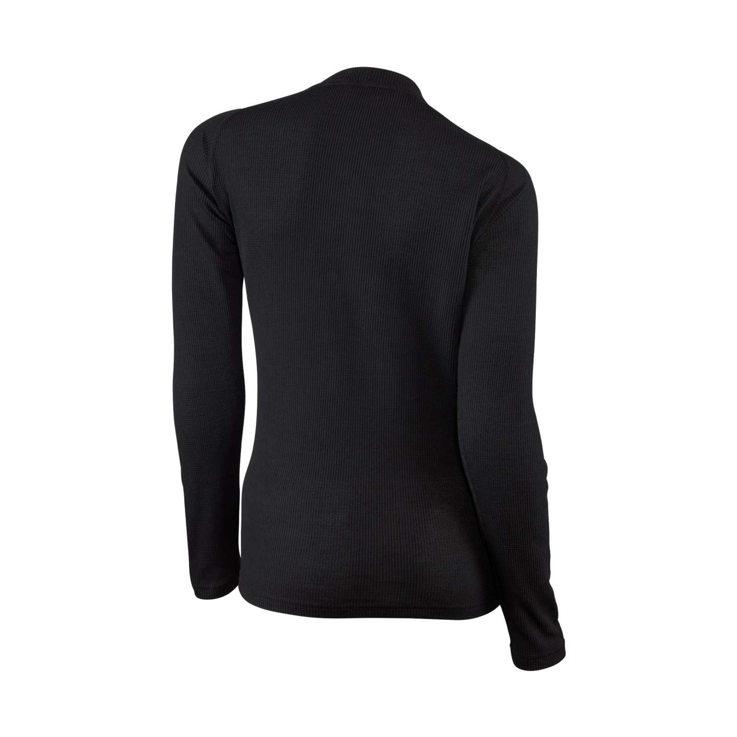 Женский топ Carhartt Force® Midweight Waffle Base Layer Crewneck, цвет: Чёрный — фото 2
