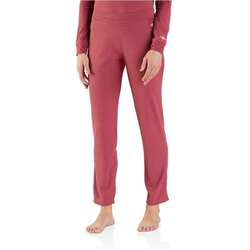 Carhartt  Carhartt Burgundy Women's Carhartt Force® Midweight Micro-Grid Base Layer Pant