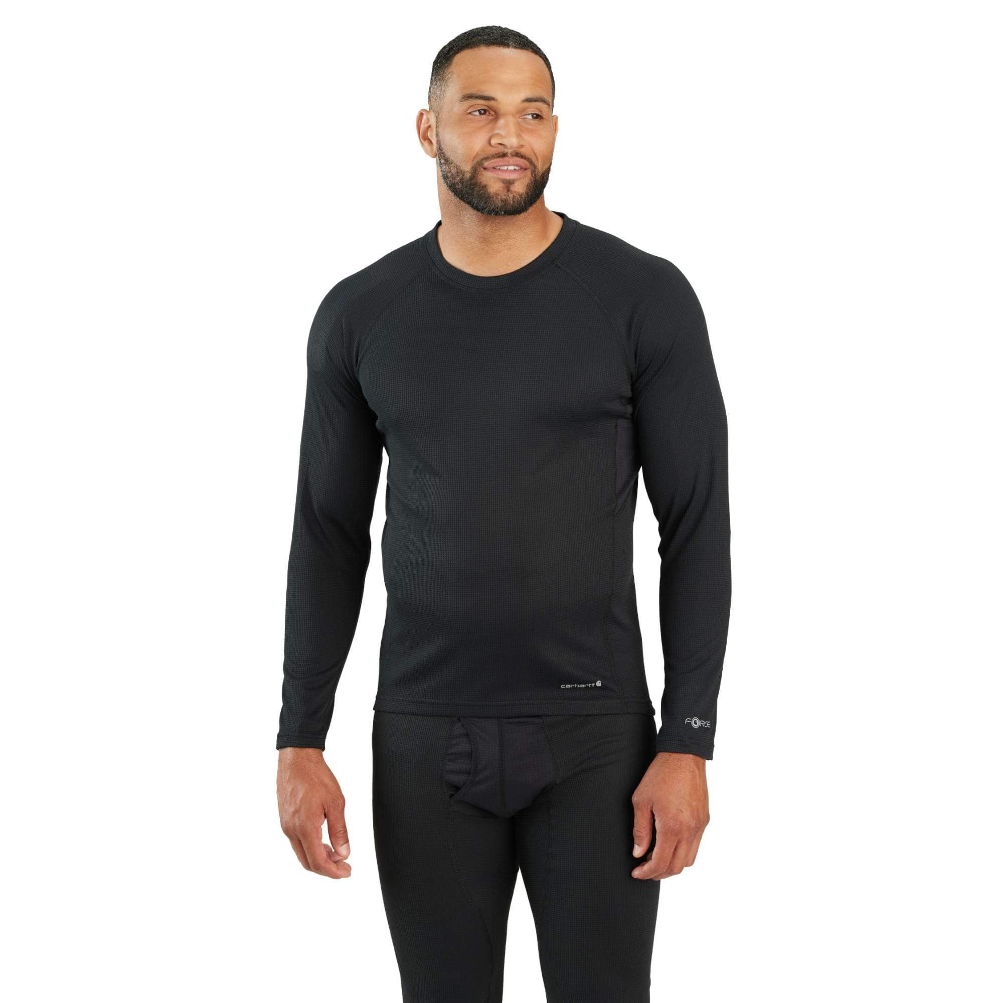 Carhartt Force® Midweight Micro-Grid Base Layer Crewneck, Long Sleeve  Shirts