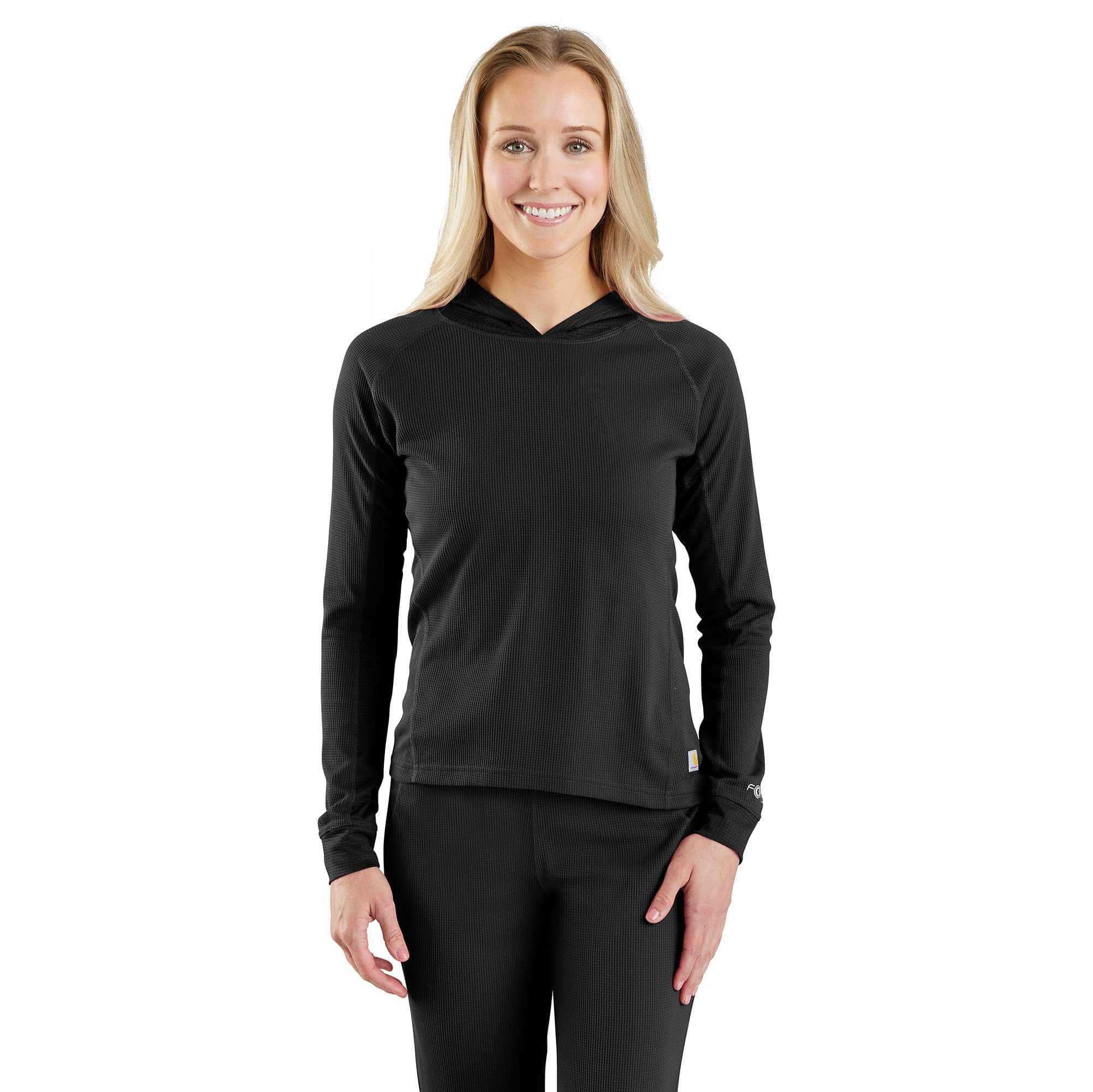 Additional thumbnail 1 of Women's Carhartt Force® Midweight Micro-Grid Base Layer Hoodie