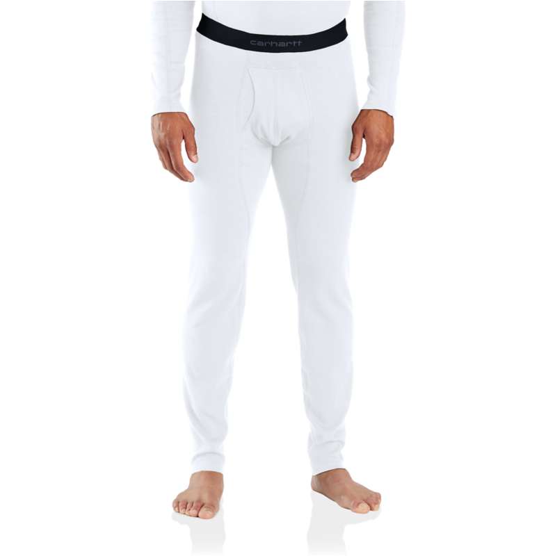 Carhartt  White Midweight Stretch Cotton Rib Base Layer Pant