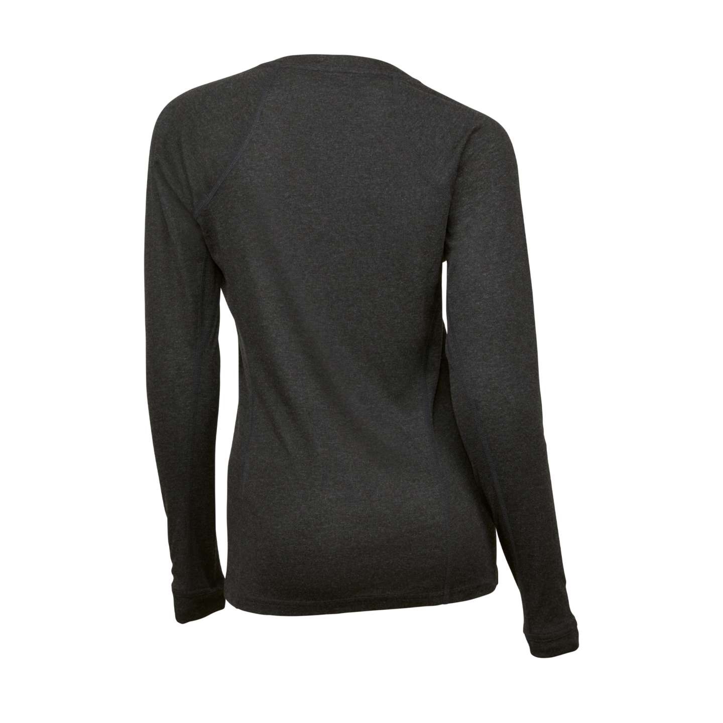 Женский свитшот Carhartt Force Midweight Stretch Base Layer Crewneck, цвет: Чёрный меланжевый — фото 2