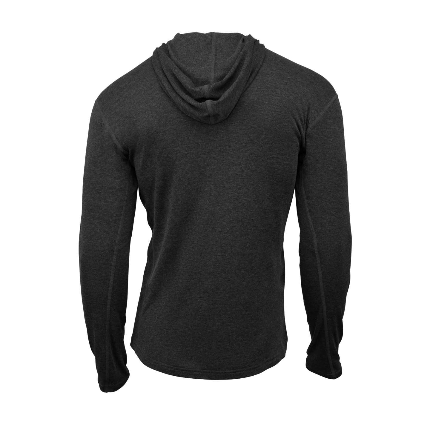 Мужское худи Carhartt Force Midweight Stretch Base Layer, цвет: Чёрный меланжевый — фото 2