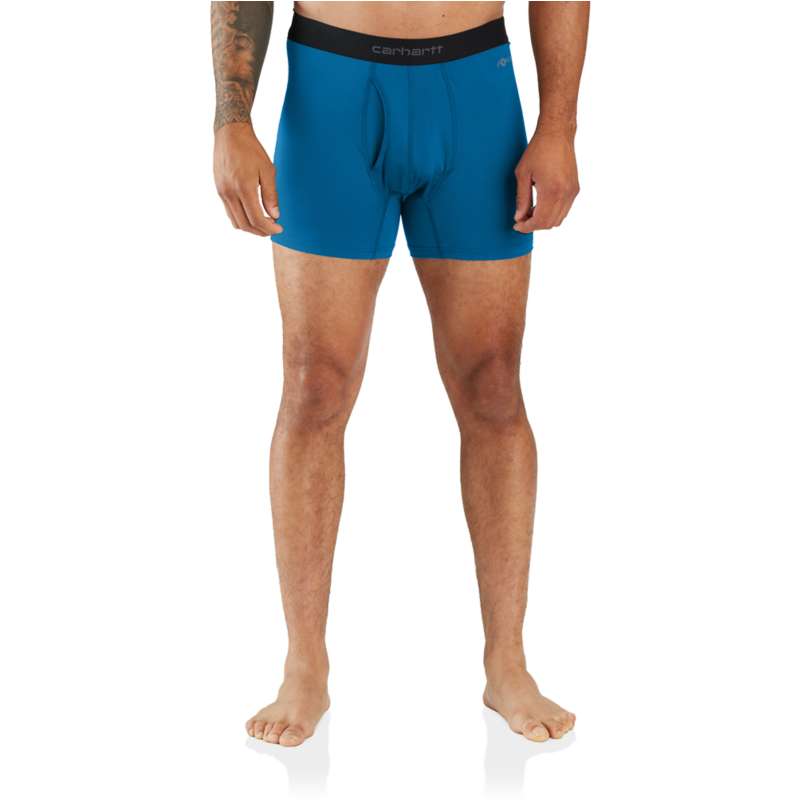 Carhartt  Marine Blue Carhartt Force® Stretch Jersey 5” Boxer Brief 2 Pack