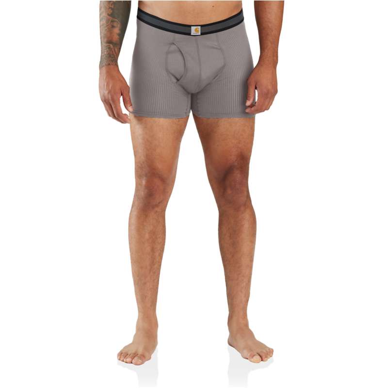 Carhartt  Taupe Gray Force Stretch Grid 5” Boxer Brief