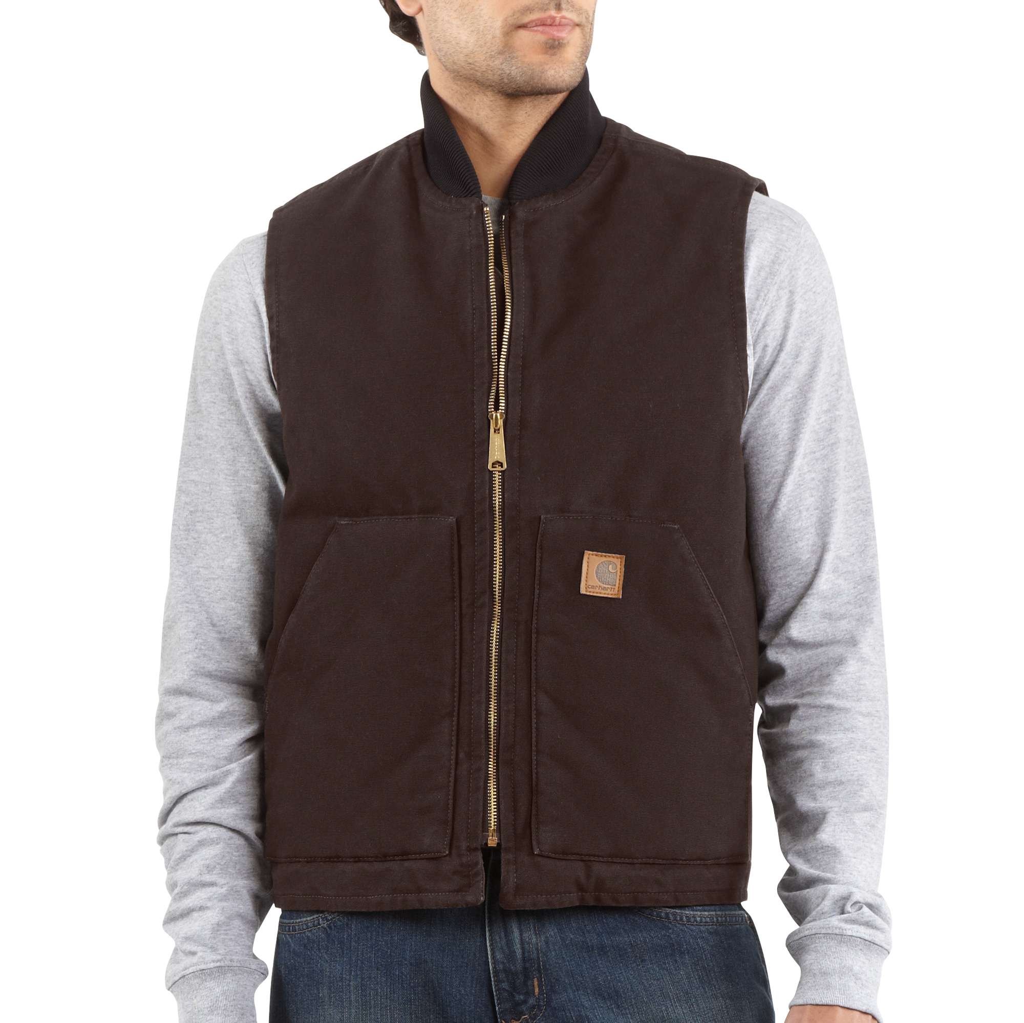 carhartt men's vest with hood