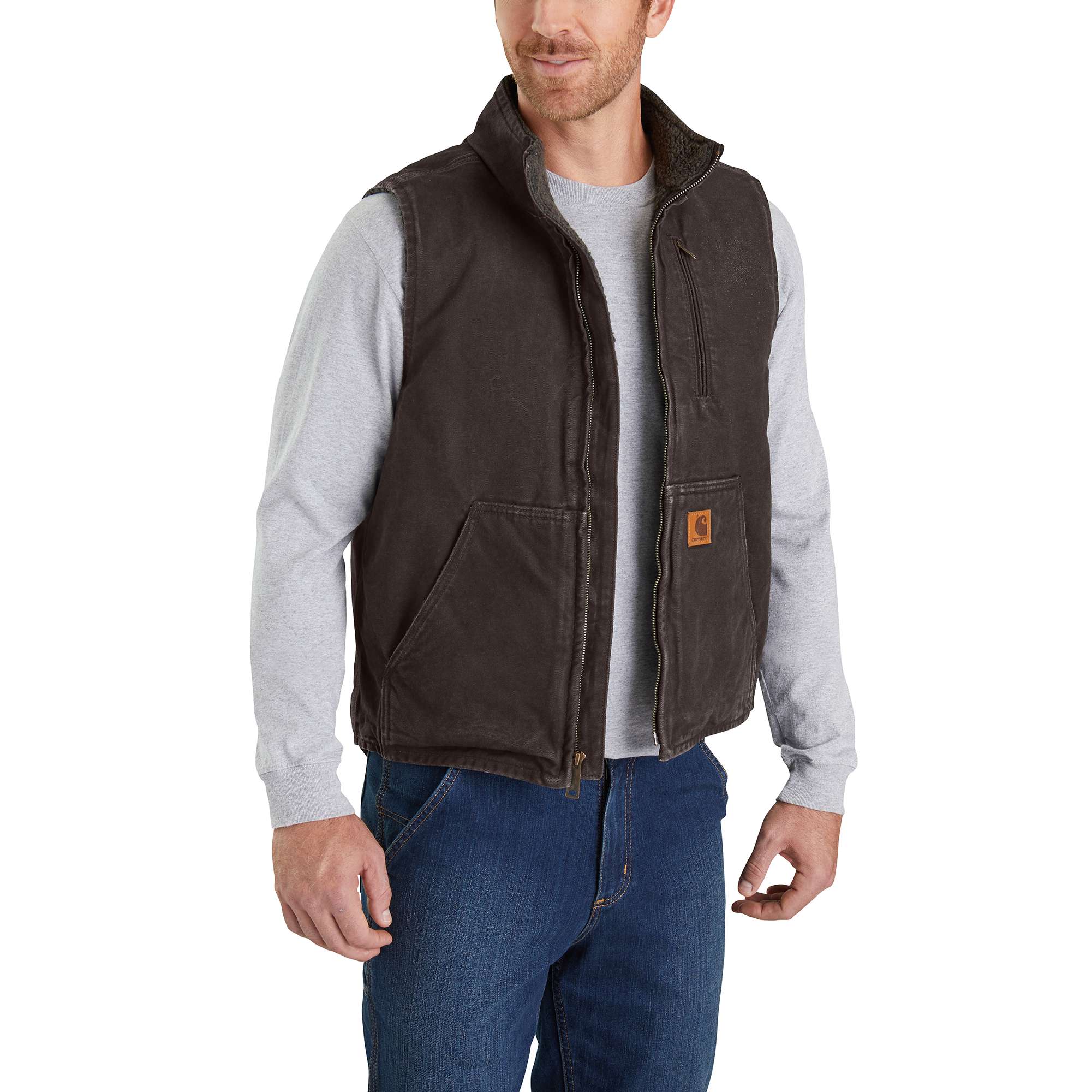 carhartt men's knoxville hooded vest