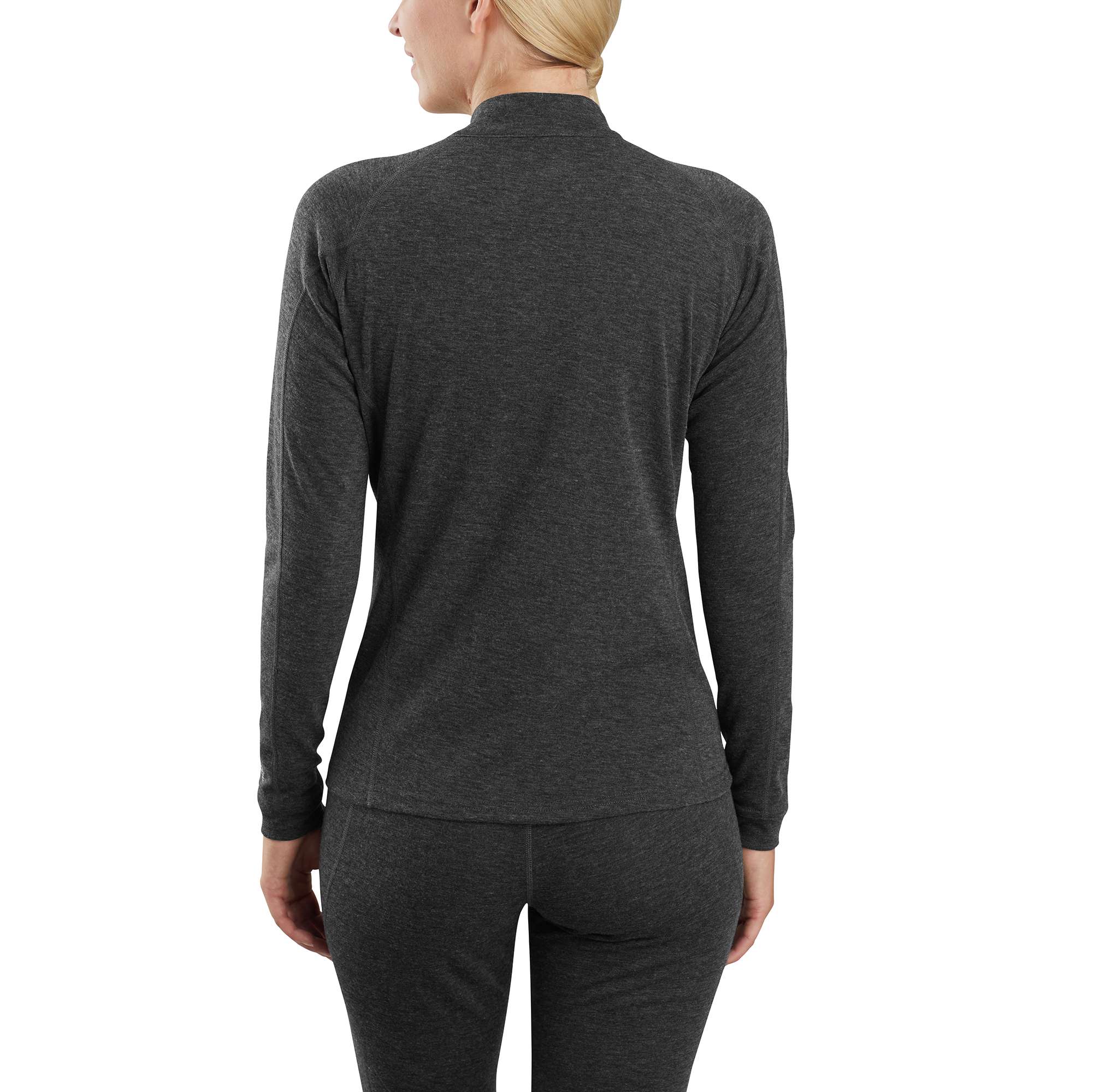 Women's Base Layer Quarter-Zip Thermal Top - Carhartt Force® Midweight Poly-Wool