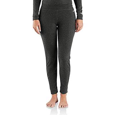 Carhartt Women's BLACK HEATHER Women's Base Layer Thermal Leggings - Force® - Midweight - Poly-Wool
