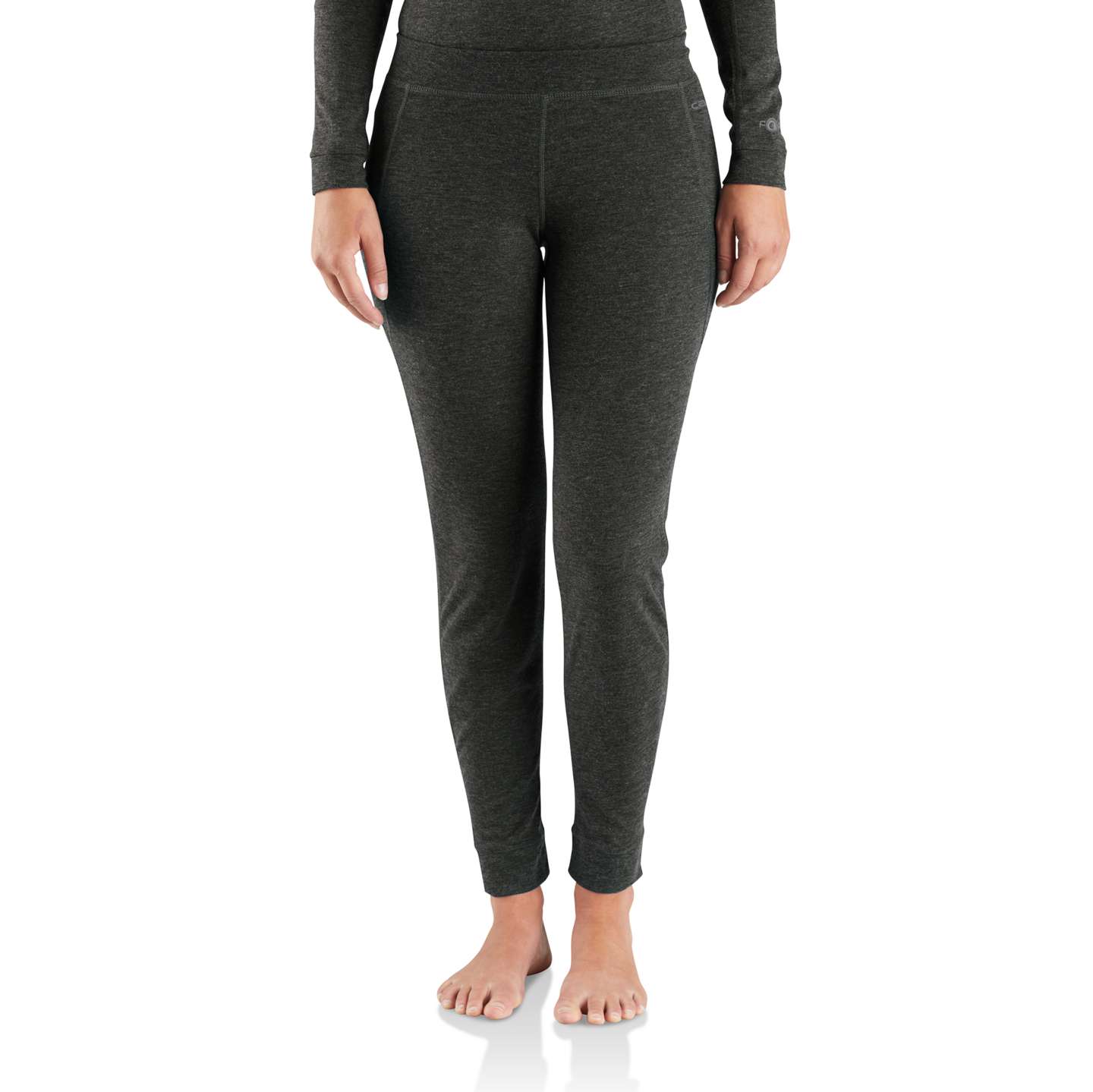 Женские леггинсы Carhartt Base Layer Thermal, цвет: Чёрный меланжевый — фото 2