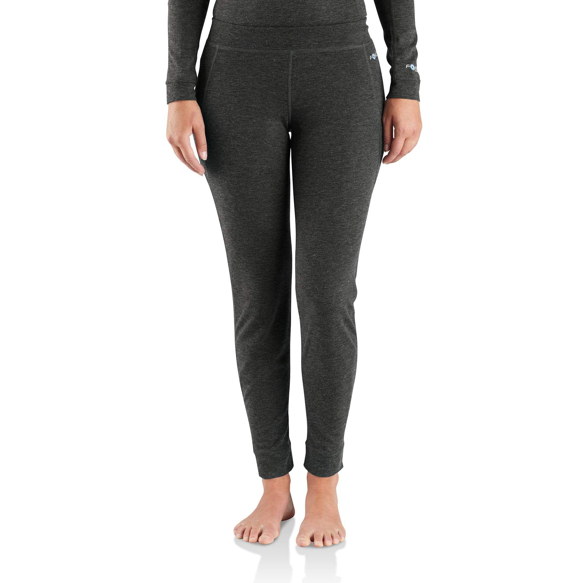 Carhartt Women's BLACK HEATHER Women's Base Force® Heavyweight Poly-Wool Bottom