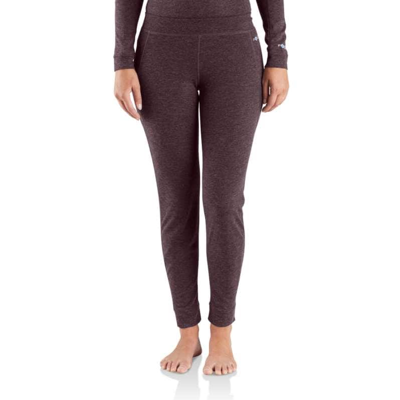 Carhartt  Blackberry Heather Women's Base Layer Thermal Leggings - Force® - Midweight - Poly-Wool