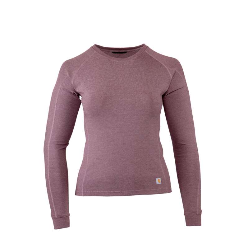 Carhartt  Blackberry Heather Women's Base Layer Thermal Shirt - Carhartt Force® - Heavyweight