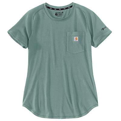 WOMEN'S FORCE RELAXED FIT MIDWEIGHT POCKET T-SHIRT