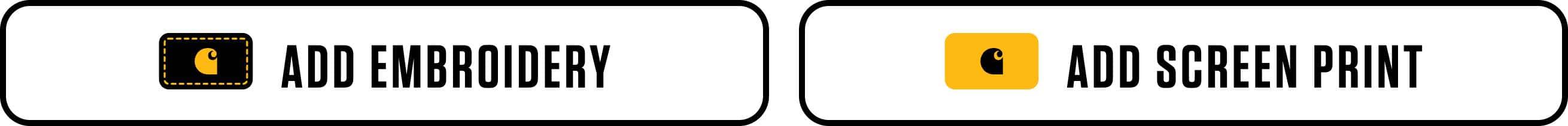 on a PDP, click these buttons to add branding elements