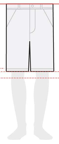 measurements men's shorts 11 inches