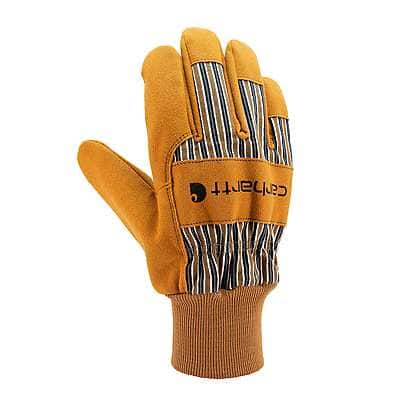 SYNTHETIC SUEDE KNIT CUFF WORK GLOVE