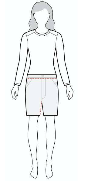 measure women's shorts