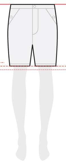 measurements women's shorts 9 inches